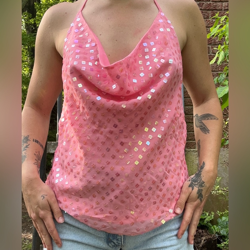 Sparkle halter top